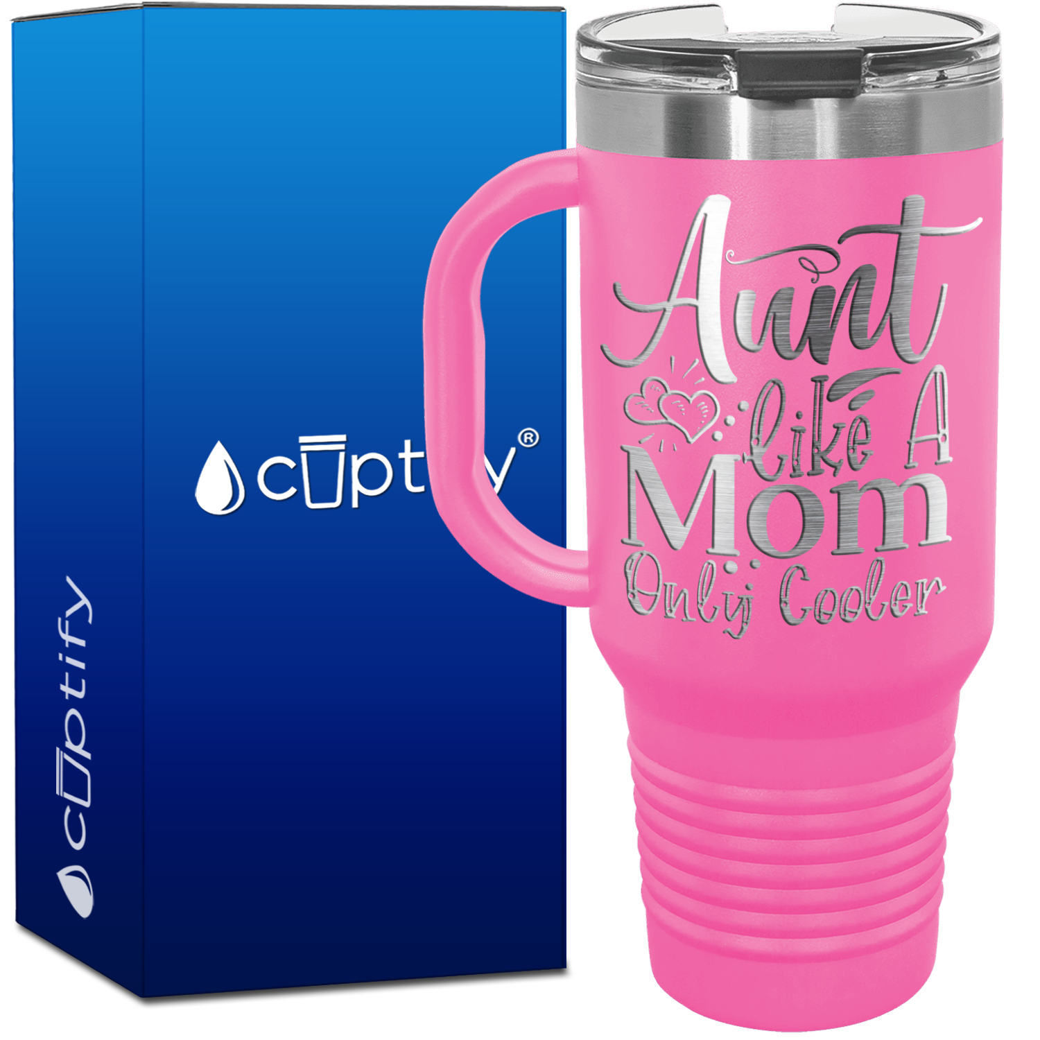 Aunt Like A Mom Only Cooler 40oz Aunt Travel Mug