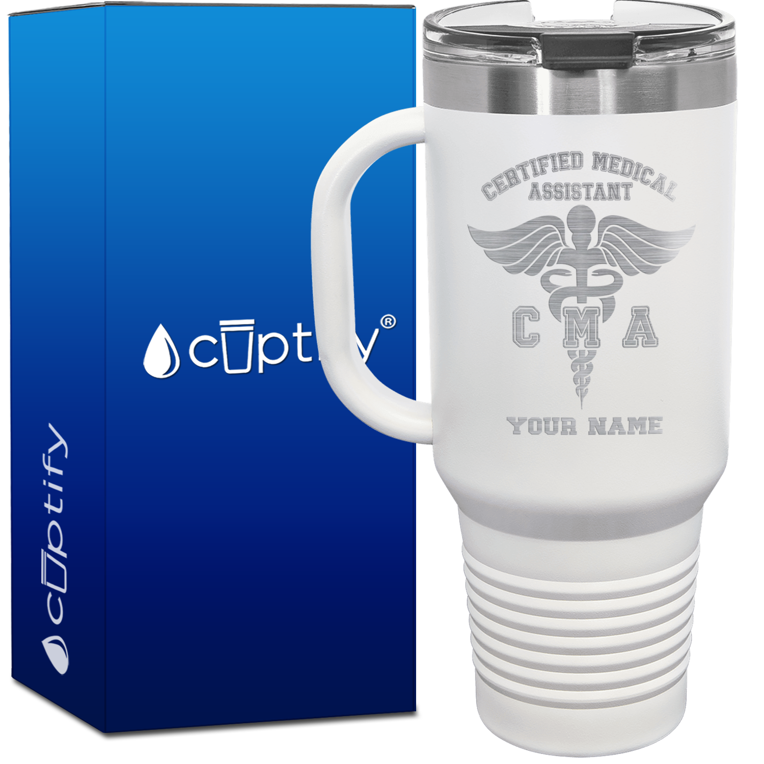 Personalized Certified Medical Assistant 40oz CMA Travel Mug