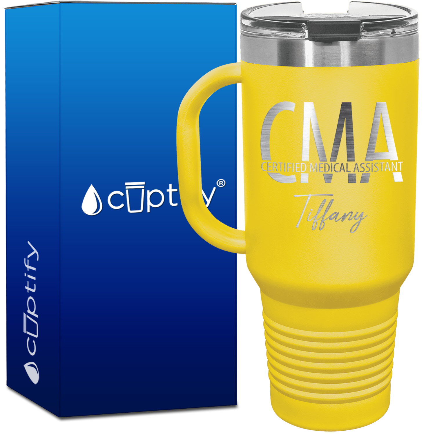 Personalized CMA Certified Medical Assistant 40oz CMA Travel Mug