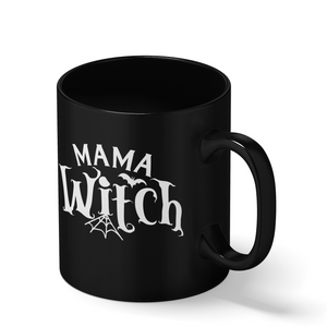 Mama Witch on Black 11oz Halloween Coffee Mug