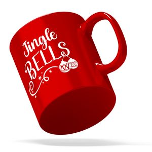 Jingle Bells Personalized 11oz Red Christmas Coffee Mug