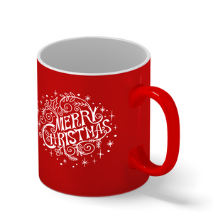 Merry Christmas Personalized 11oz Red Christmas Coffee Mug