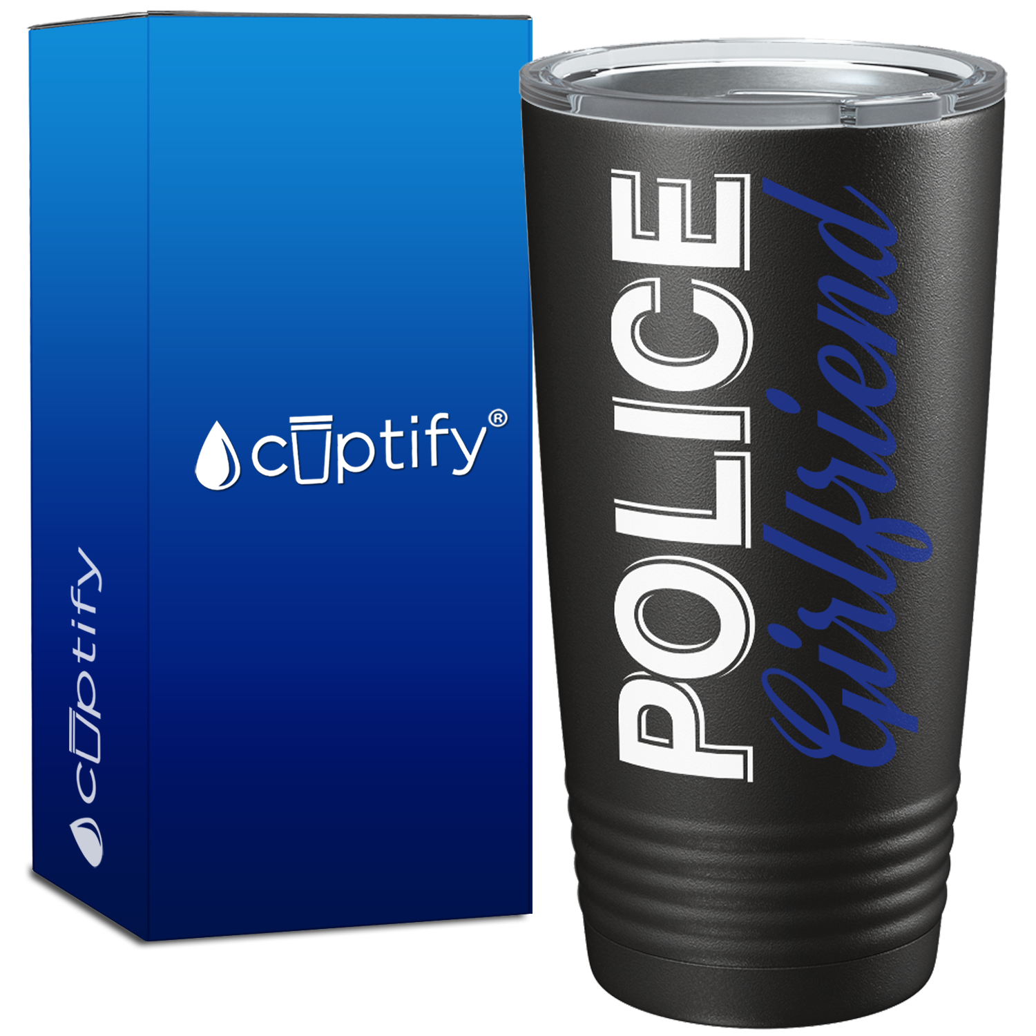 Police Girlfriend 20oz Black Tumbler