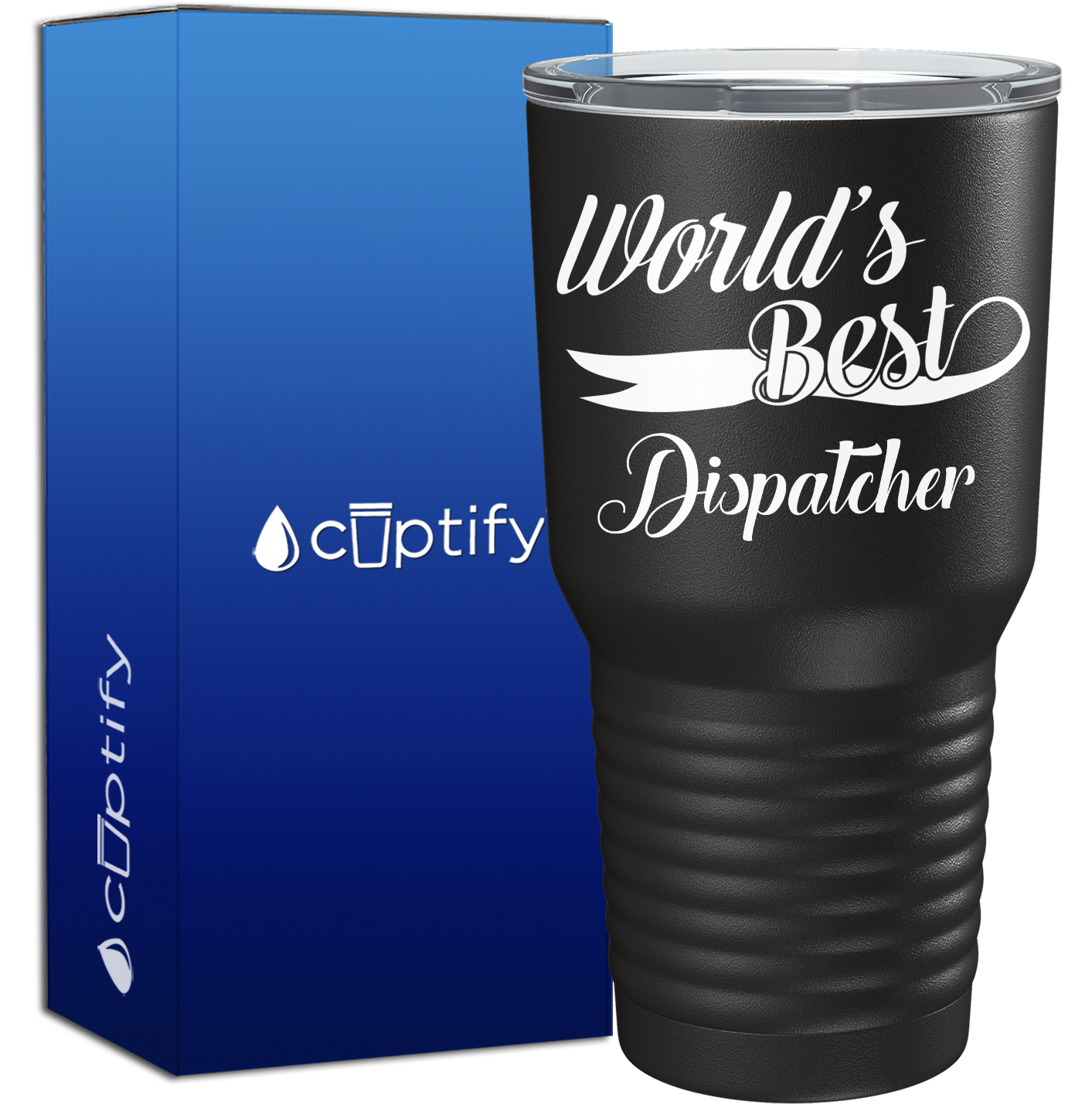 World's Best Dispatcher on Black 30oz Dispatcher Tumbler