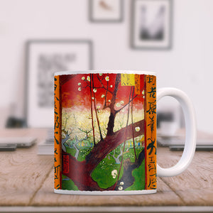 Van Gogh Flowering Plum Orchard After Hiroshige 1887 11oz Ceramic Coffee Mug