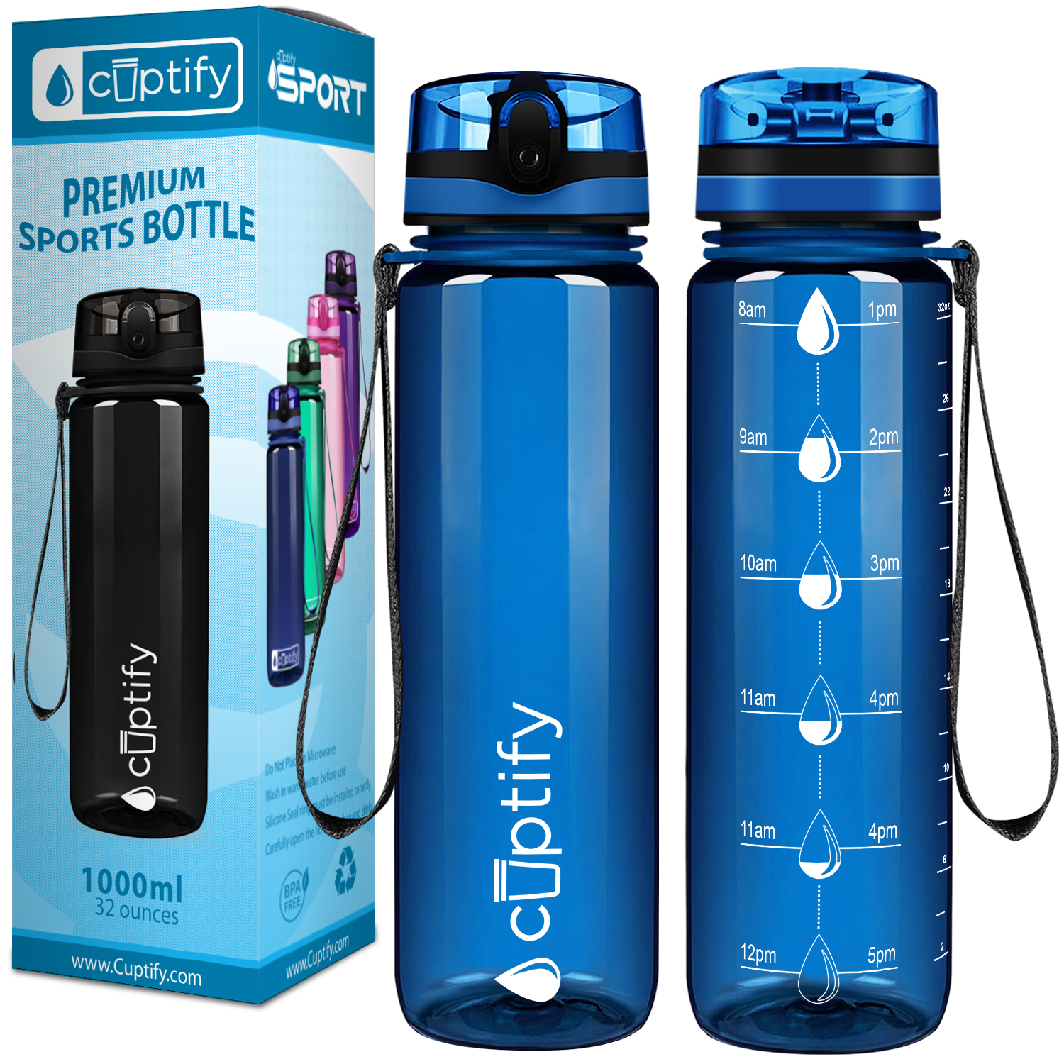 Hydration Tracker Water Bottles - Cuptify