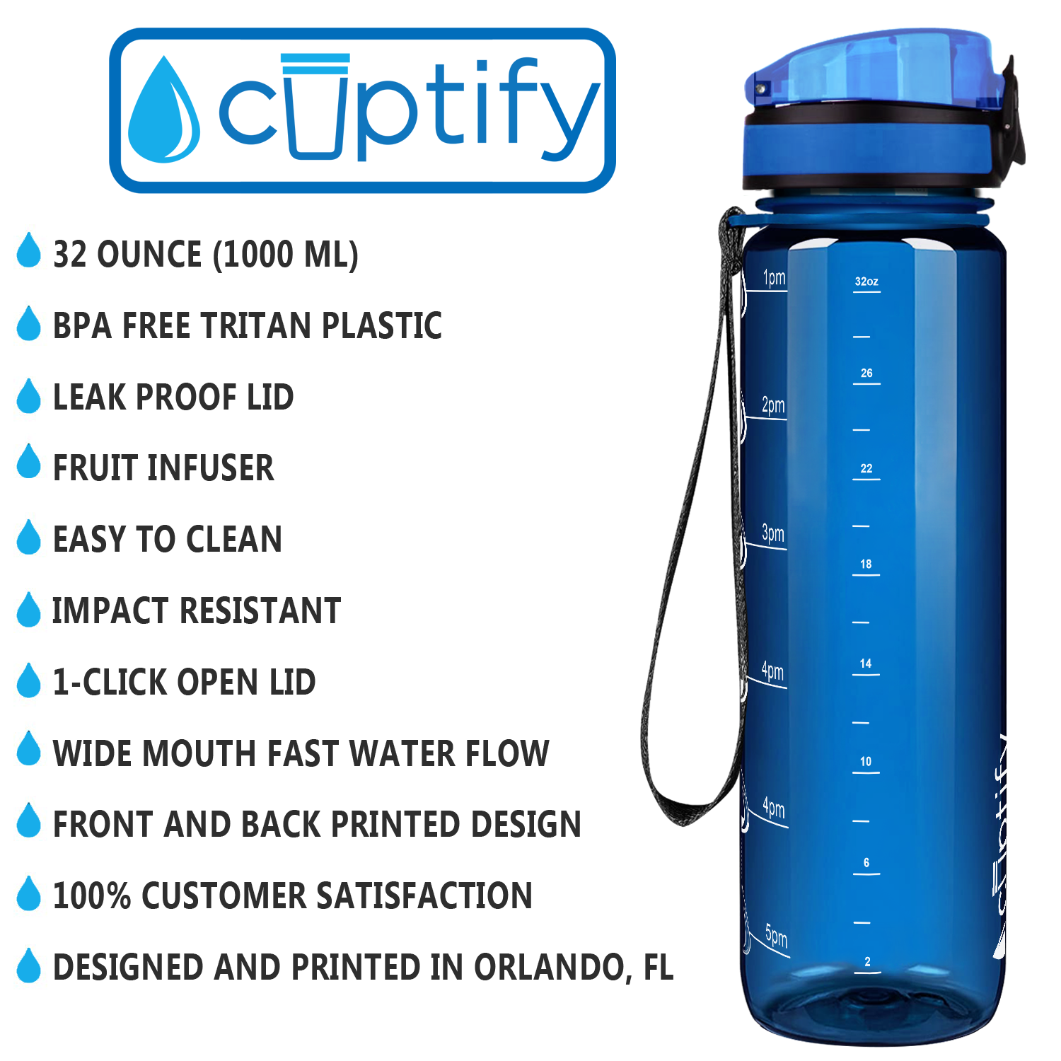 Hydration Tracker Water Bottles - Cuptify