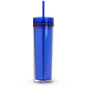 Cuptify 16 oz Acrylic Skinny Tumbler - Blue