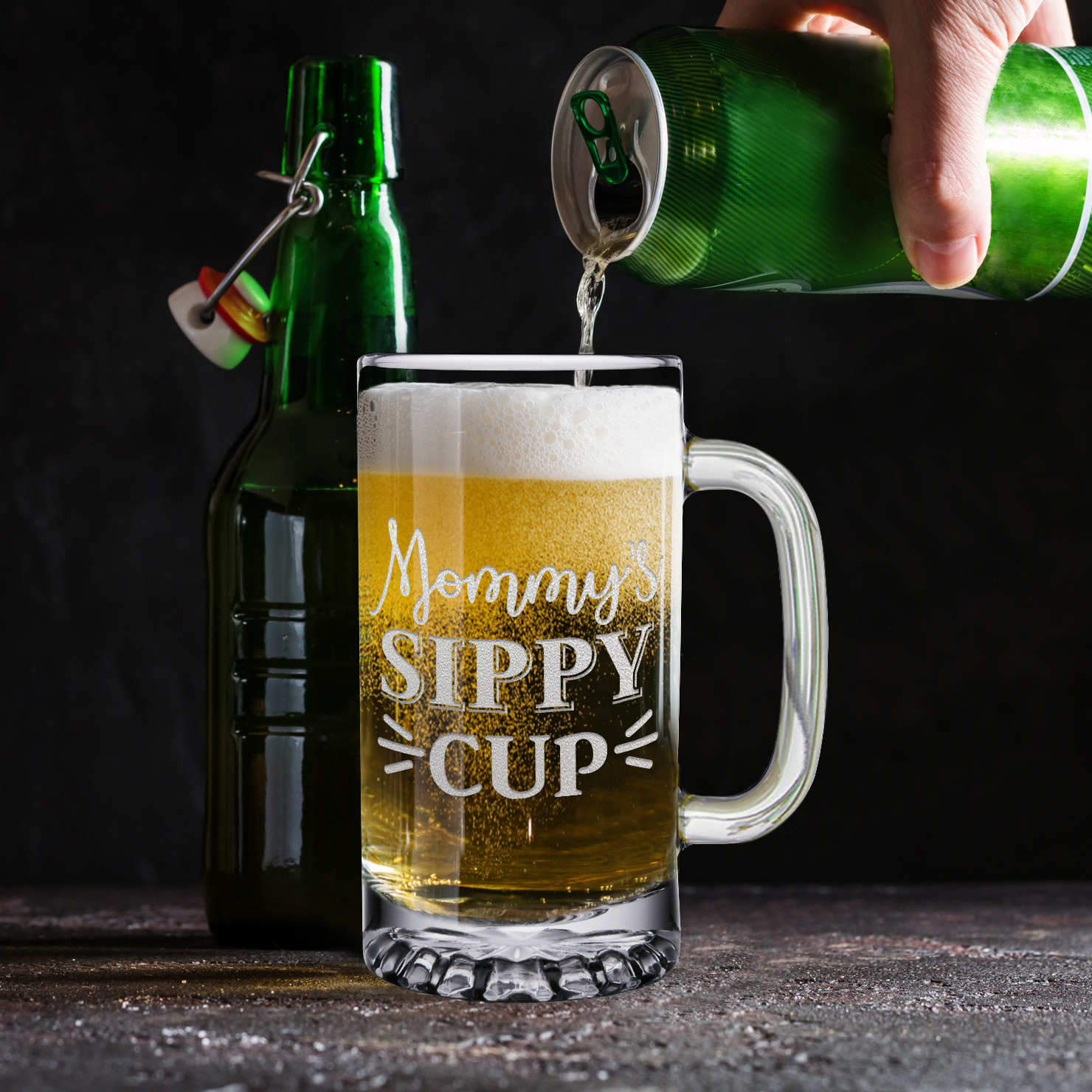 Momma Beer Glass Cup