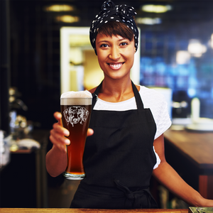 Dachshund Head Beer Pilsner Glass