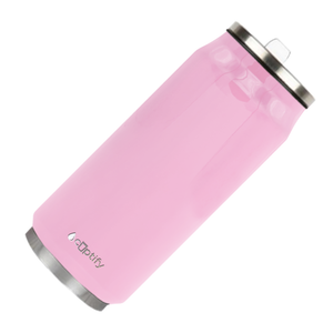 Pastel Pink Gloss 16oz Cola Can Bottle