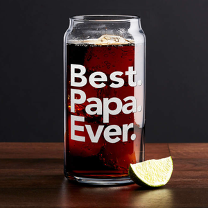  Best. Papa. Ever. Etched on Glass