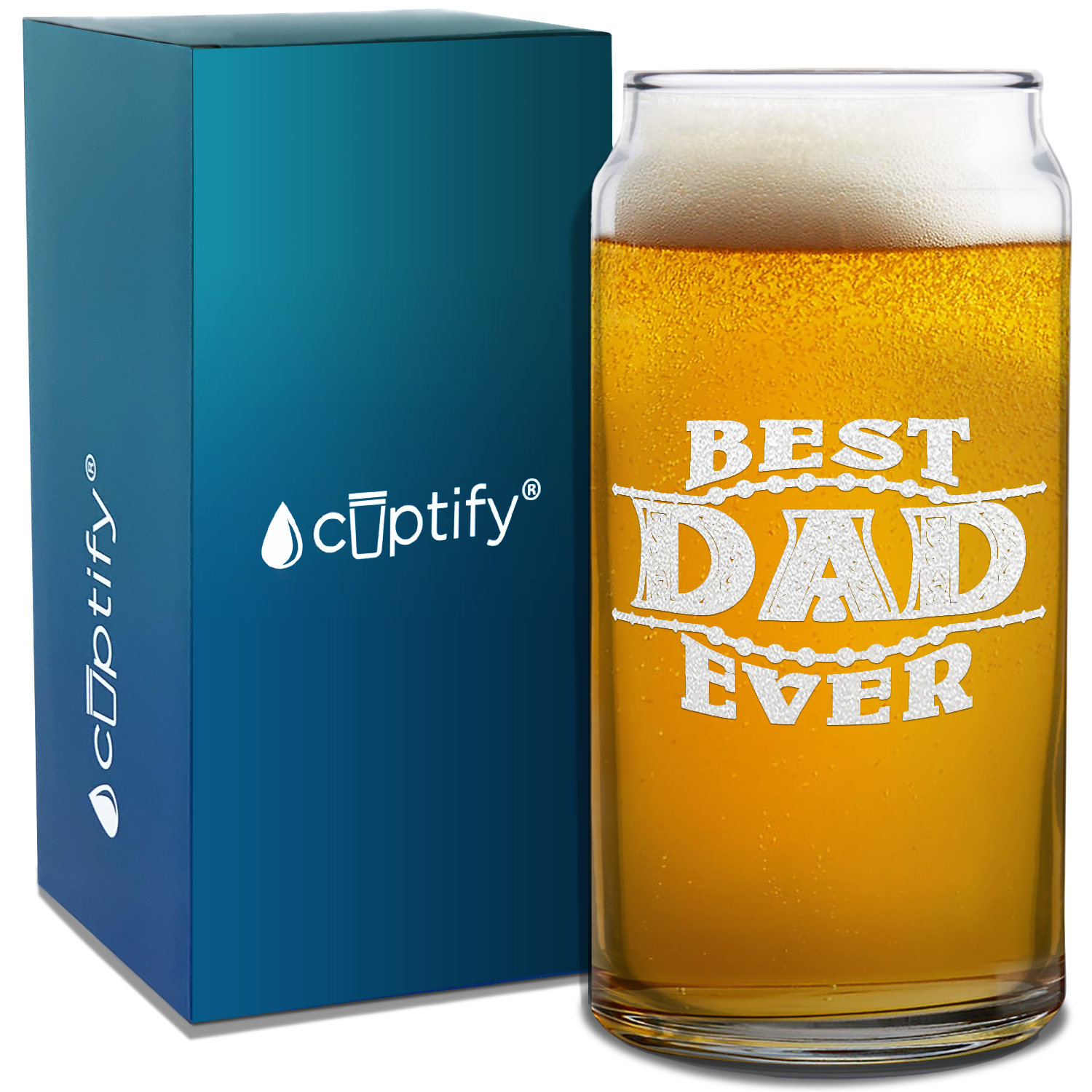  Best Dad Ever Etched on Glass