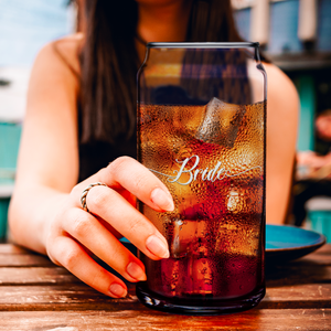  Elegant Bride Etched on Glass