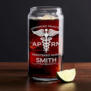 Personalized APRN Advanced Practice Registered Nurse Etched Glass