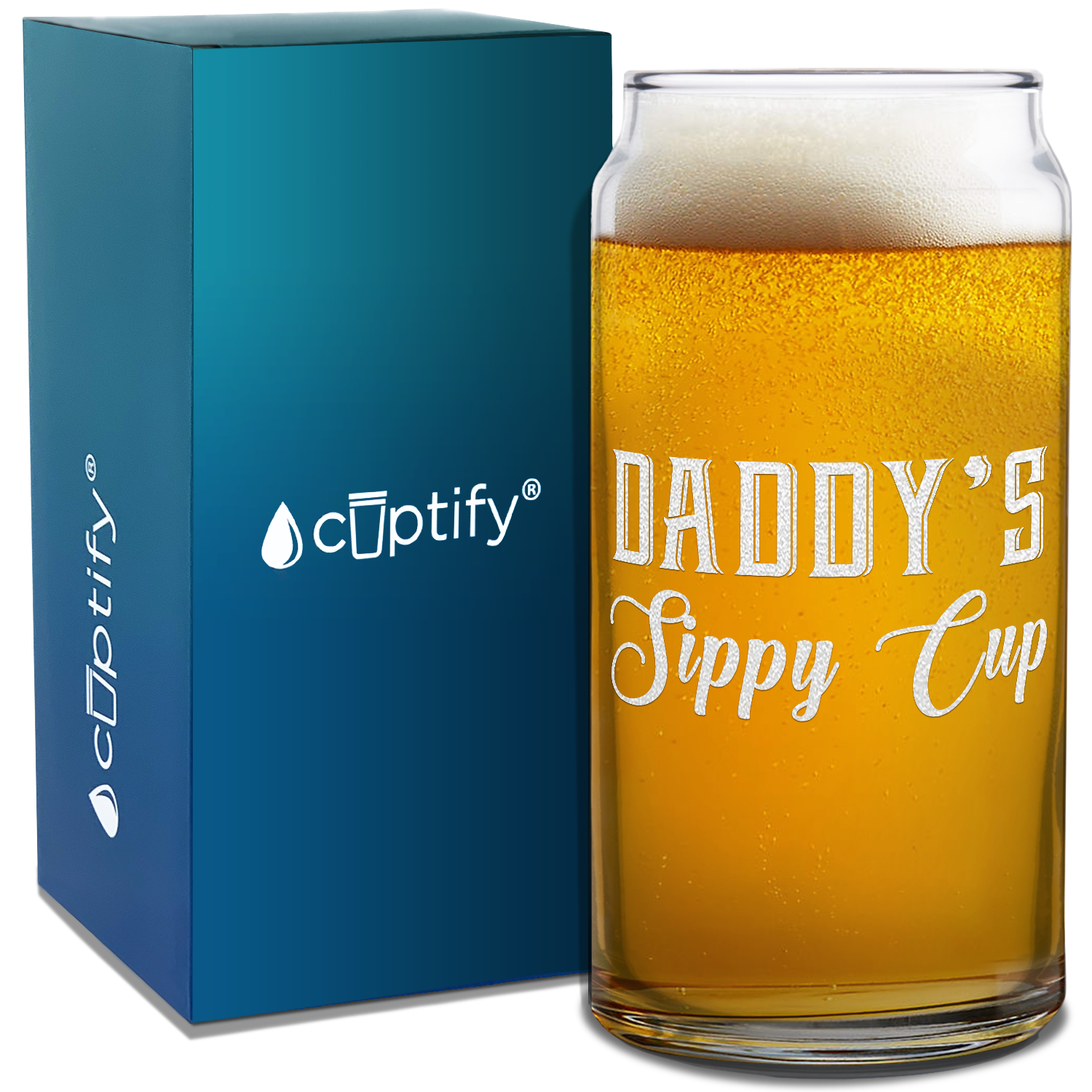 Daddy's Sippy Cup 20oz Beer Glass Can