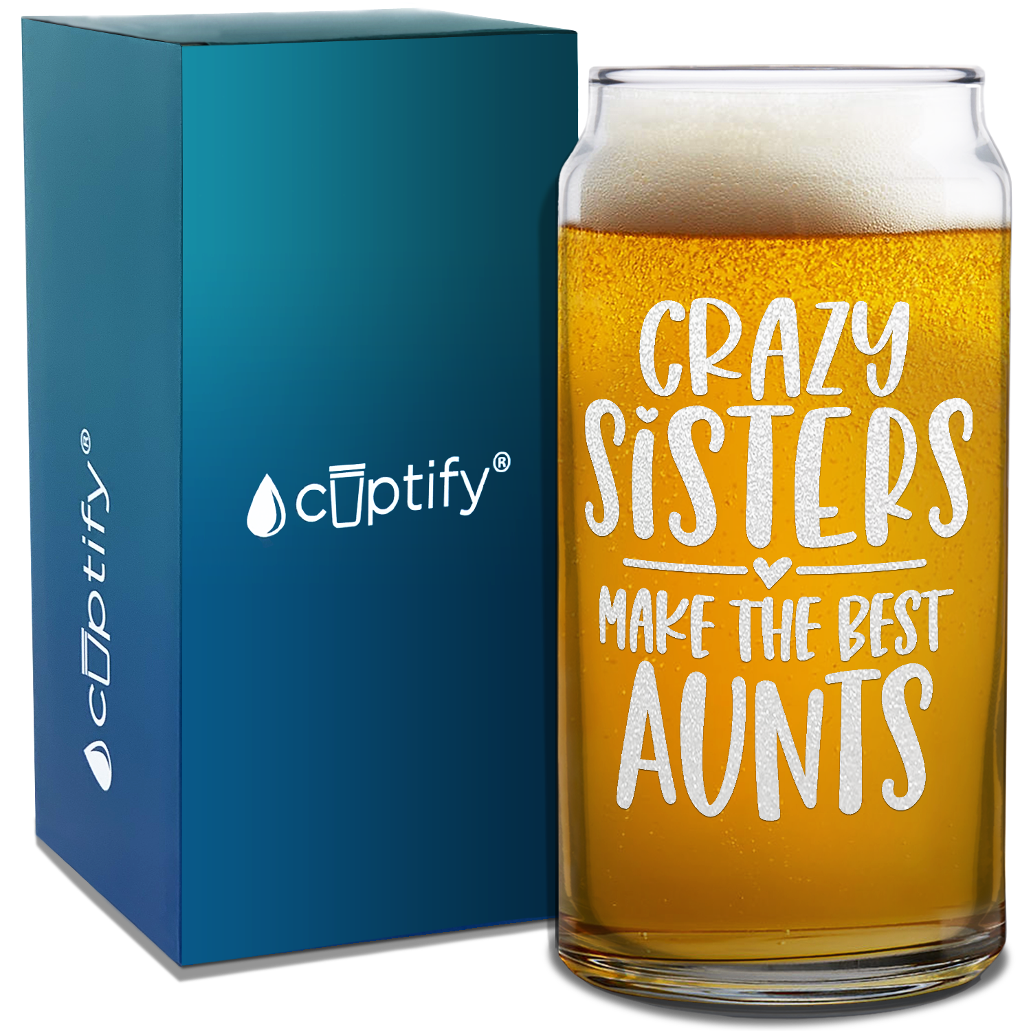  Crazy Sisters Best Aunts  Etched on Glass