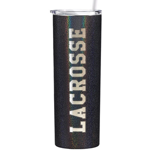 Lacrosse Laser Engraved on Stainless Steel Lacrosse Tumbler