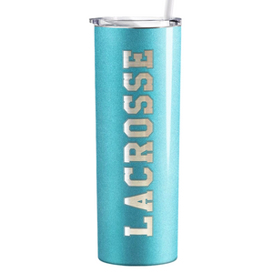 Lacrosse Laser Engraved on Stainless Steel Lacrosse Tumbler