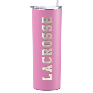 Lacrosse Laser Engraved on Stainless Steel Lacrosse Tumbler