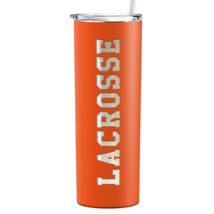 Lacrosse Laser Engraved on Stainless Steel Lacrosse Tumbler