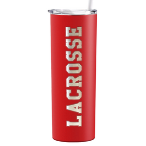 Lacrosse Laser Engraved on Stainless Steel Lacrosse Tumbler