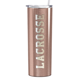 Lacrosse Laser Engraved on Stainless Steel Lacrosse Tumbler