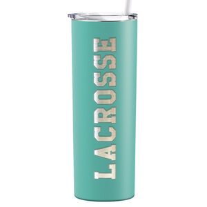 Lacrosse Laser Engraved on Stainless Steel Lacrosse Tumbler