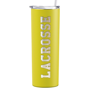 Lacrosse Laser Engraved on Stainless Steel Lacrosse Tumbler