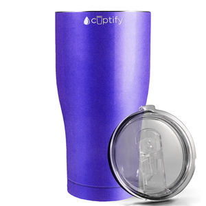 Purple Glitter 27oz Curve Tumbler