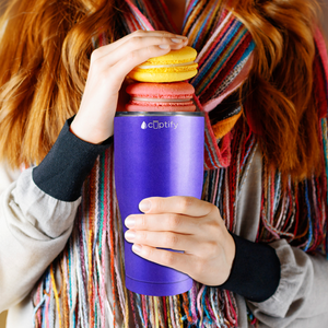 Purple Glitter 27oz Curve Tumbler