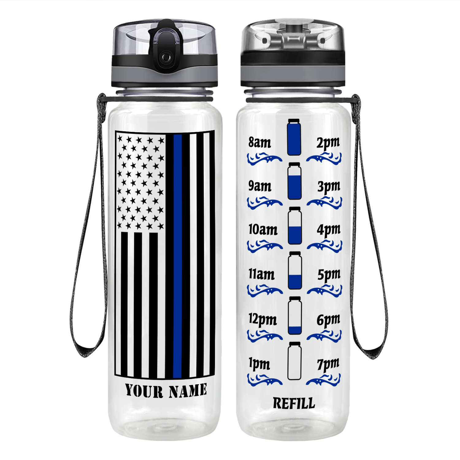 Police Cars Flip Top Water Bottle - Personalized – LB Personalized Design