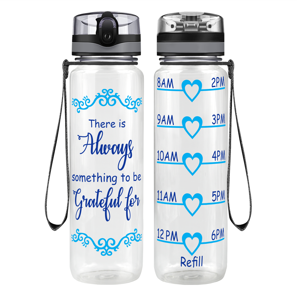 Cuptify Clear Frosted 32 oz Hydration Tracker Water Bottle