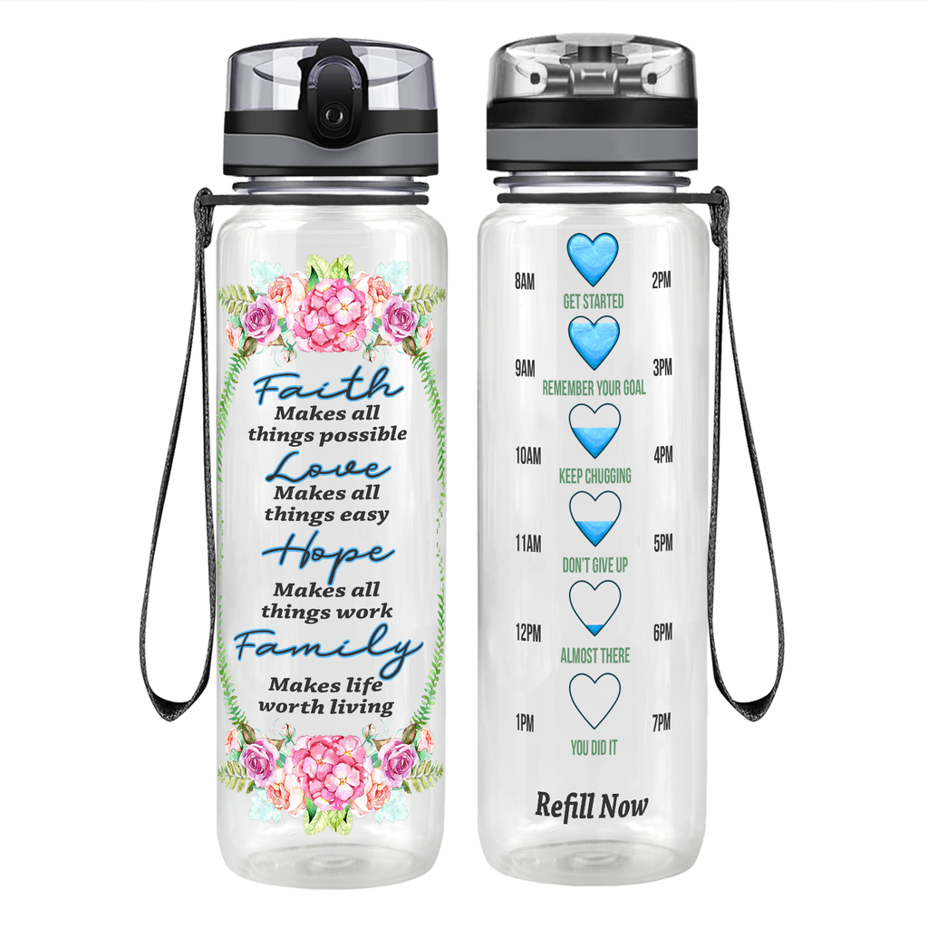 Love Endures All Things: Water Bottle Pockets