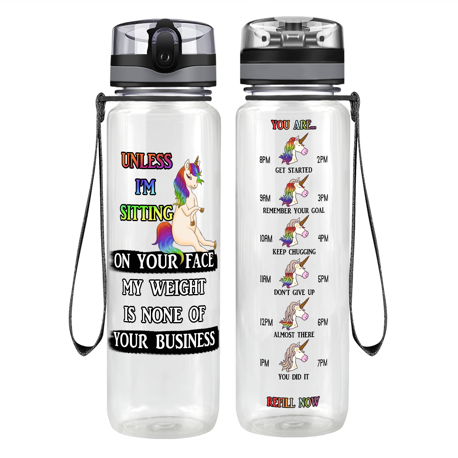 Funny Water Bottle, Stay Hydrated Bottle, Drink Your Effing Water, Maybe  Water Maybe Not, Mothers Day Gifts, Birthday Gift, Unicorn Bottle 