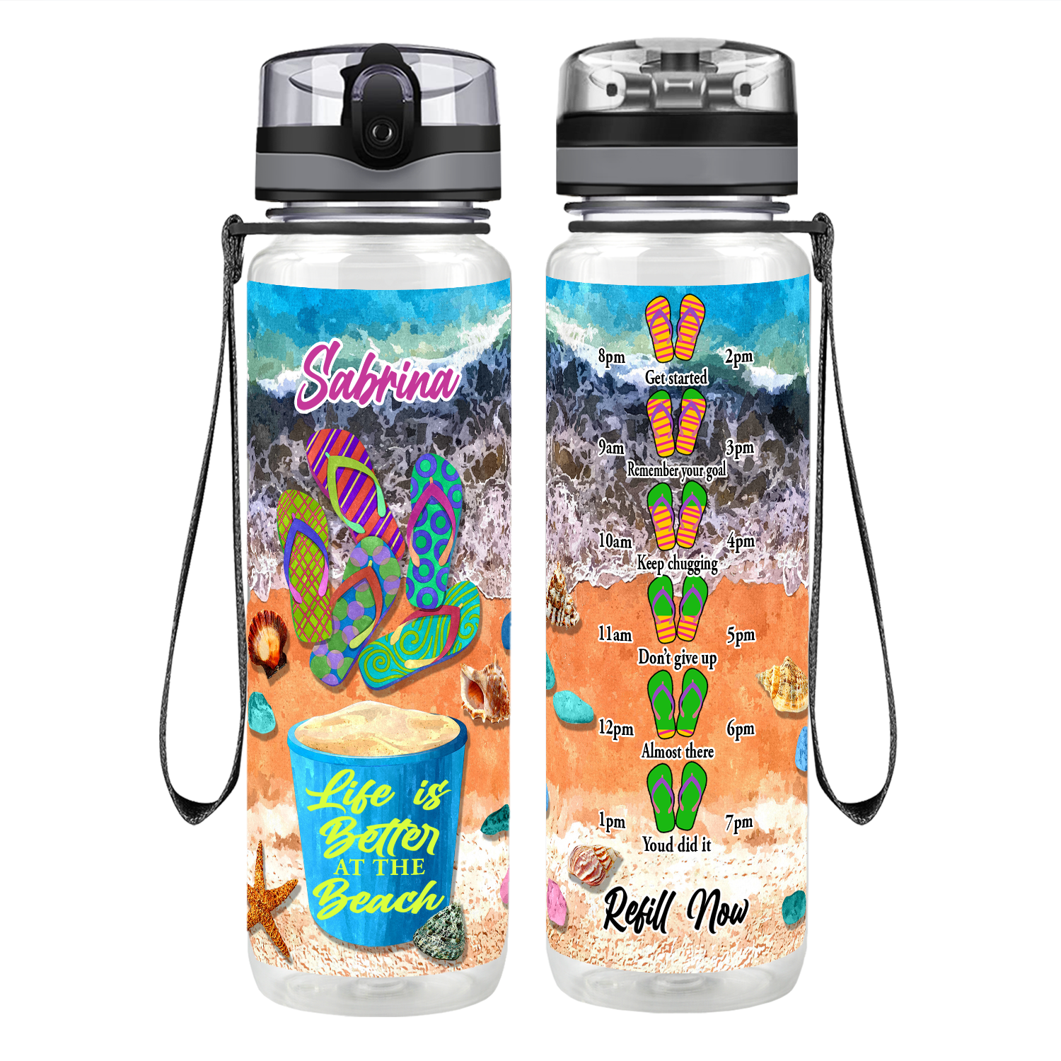 Beach Life Water Bottles - Cuptify