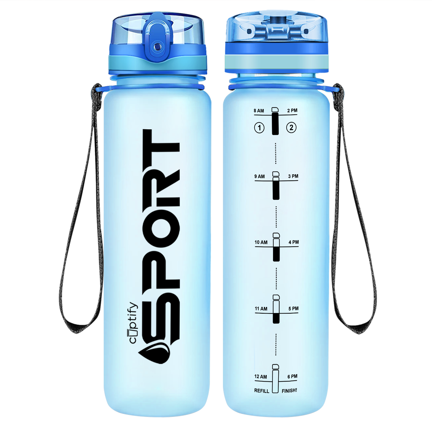 Baby Blue 18oz Wide Mouth Water Bottle - Cuptify