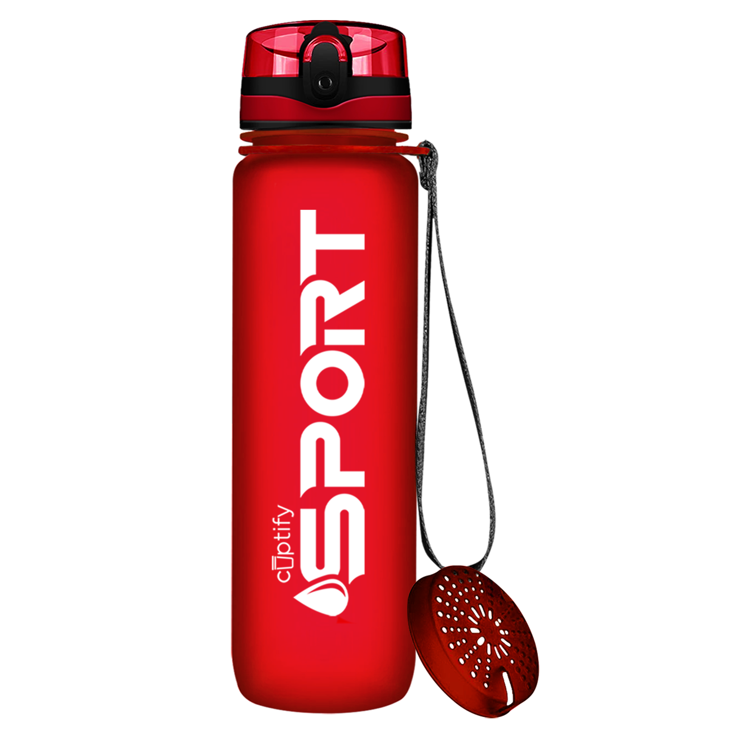 Cuptify Red 32 oz Water Bottle