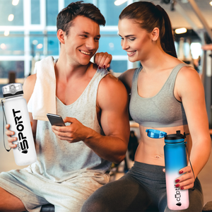 White Frosted 32oz Tritan™ Sport Water Bottle