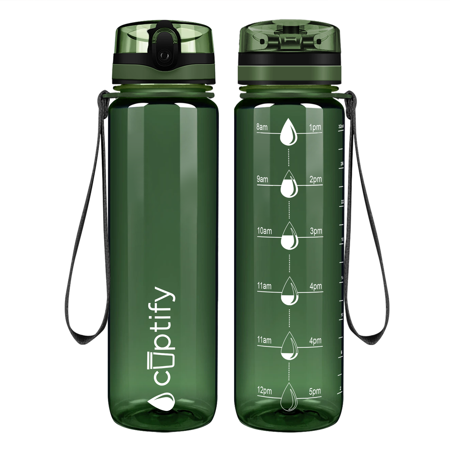 Hydratum8 Hydration Tracker water bottle helps track daily water