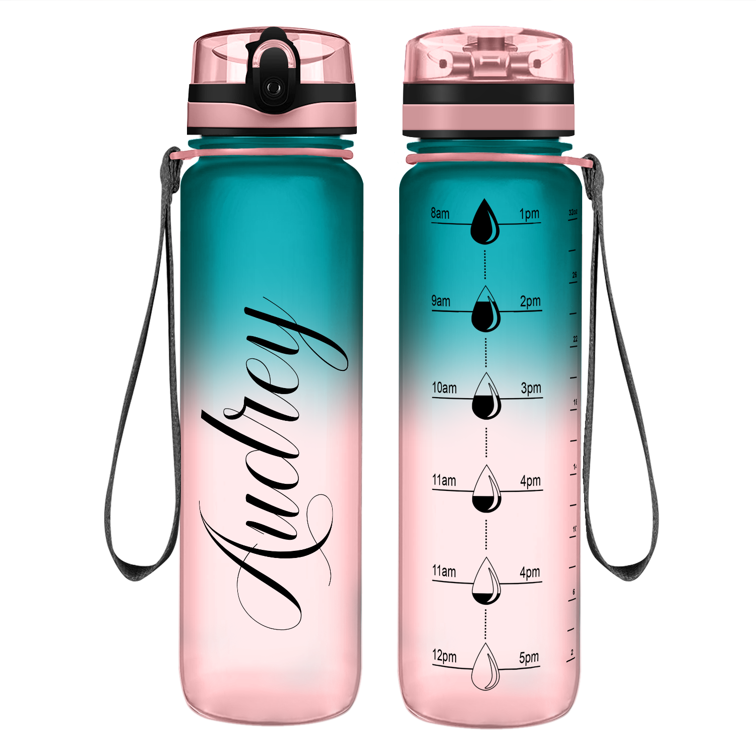 Personalized Water Bottles 32 oz - Chic Makings