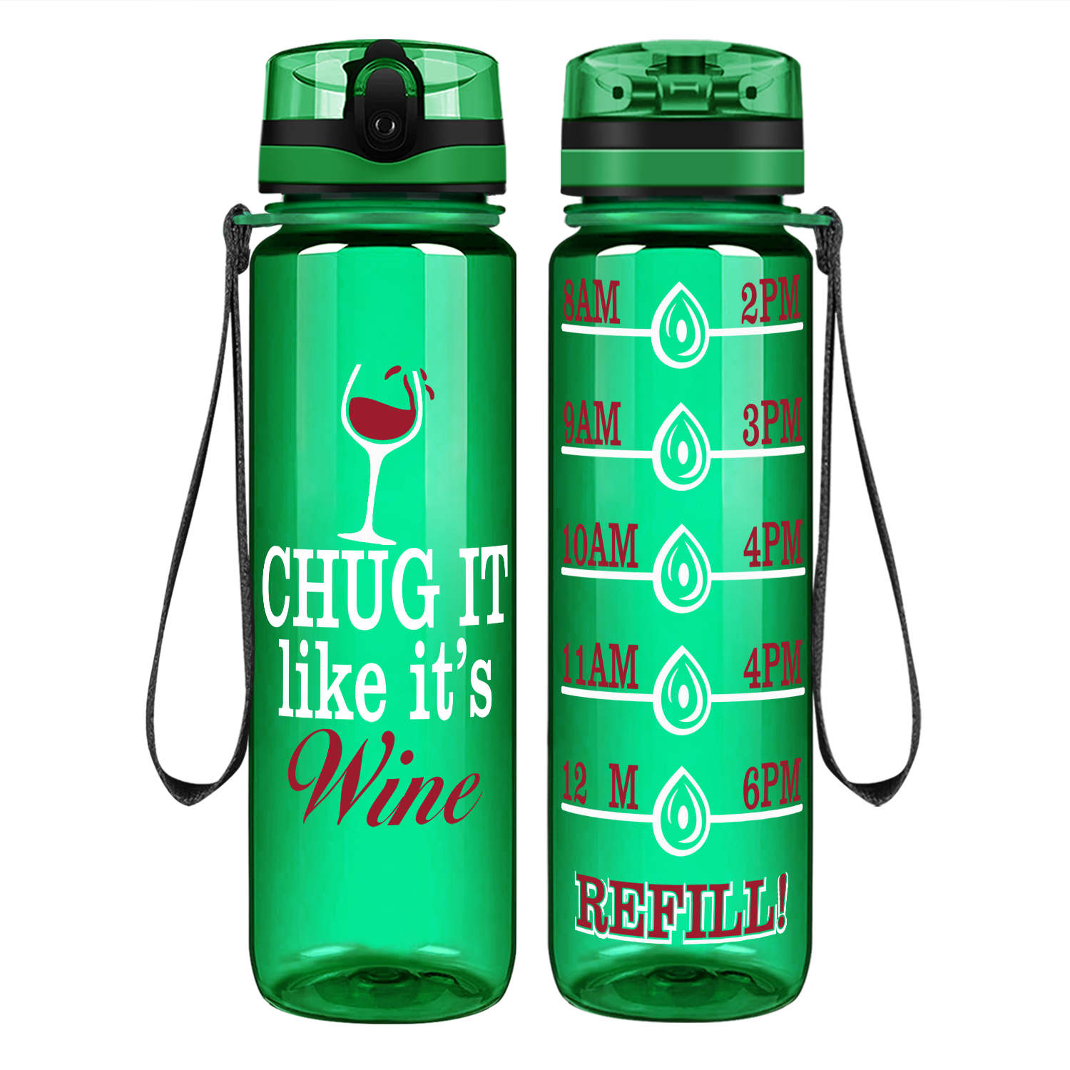 37oz Motivational Bottle with Chug Lid Mint