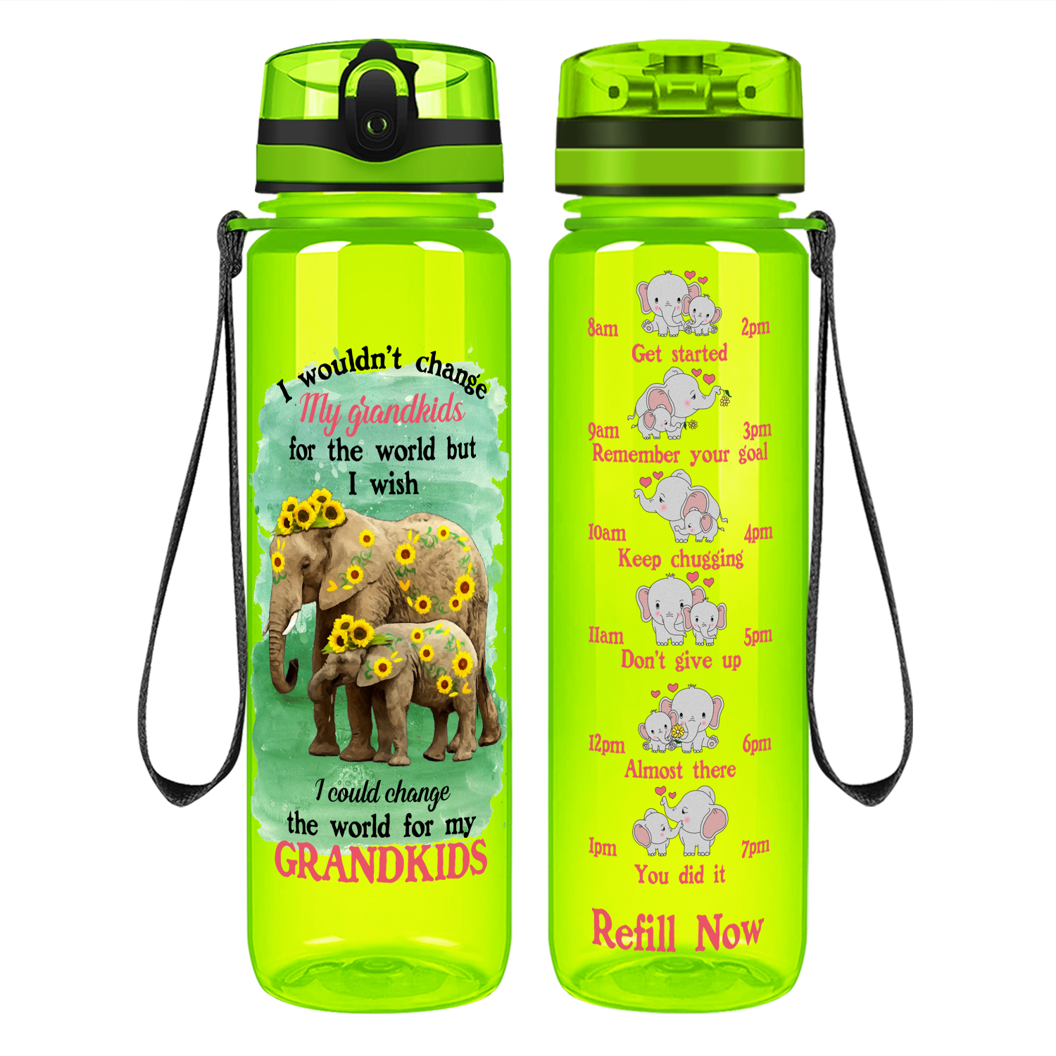 Don't Wish For It Work For It 32 oz. Water Bottle