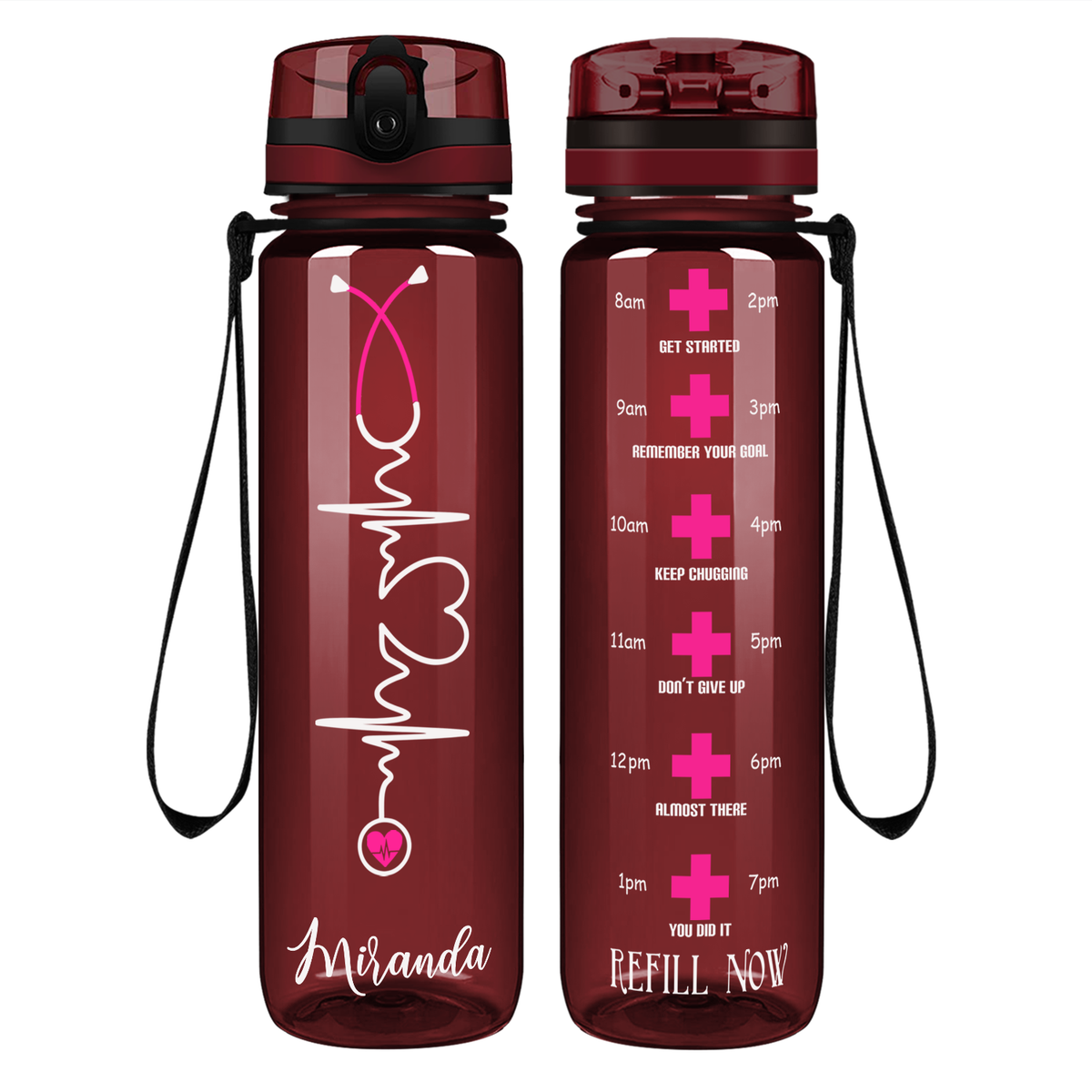 Personalize Nurse Stethoscope Water Bottle