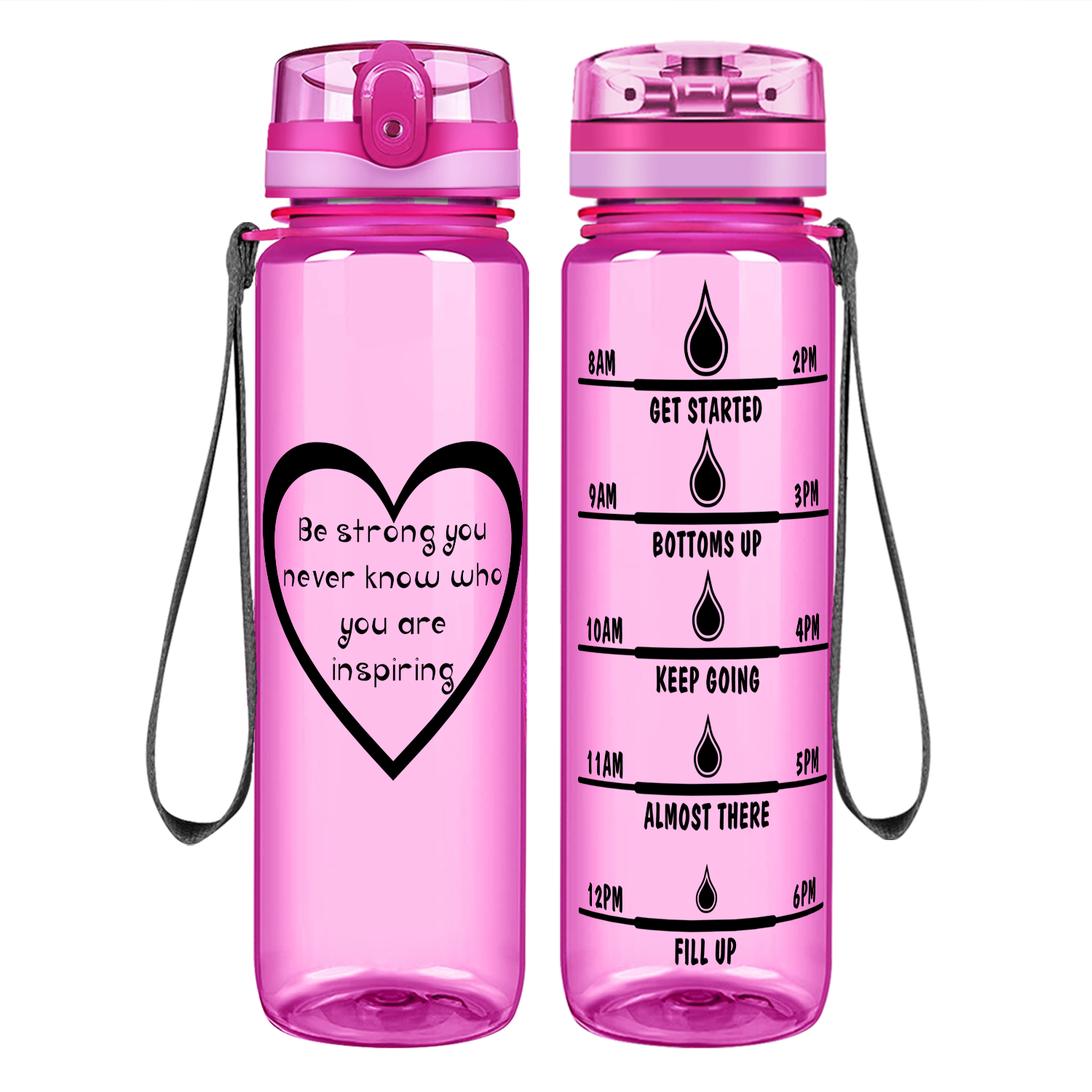Girls Be Kind Heart Water Bottle