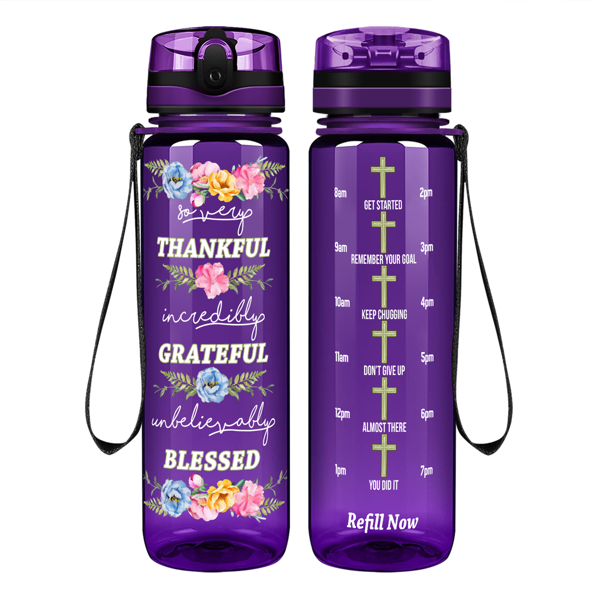 Water Bottle With Straw Water Bottle Tracker Motivational Water