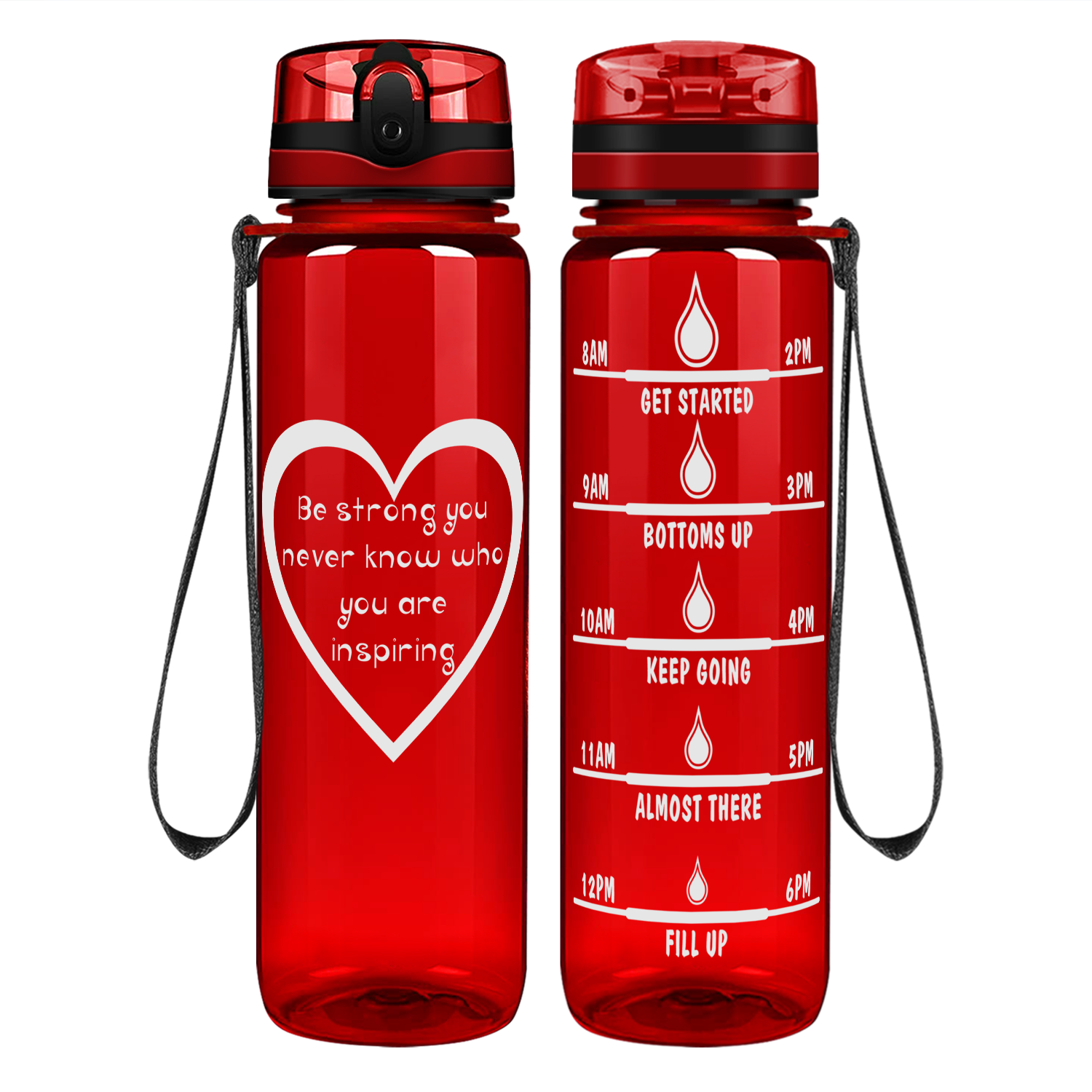 Personalized Live Love Teach on 32 oz Motivational Tracking Water Bott -  Cuptify