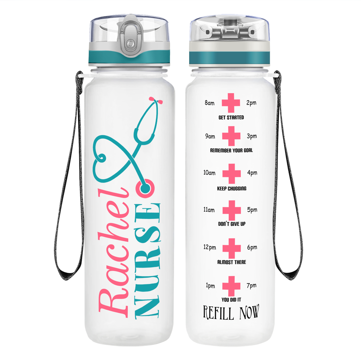 Personalize Nurse Stethoscope Water Bottle