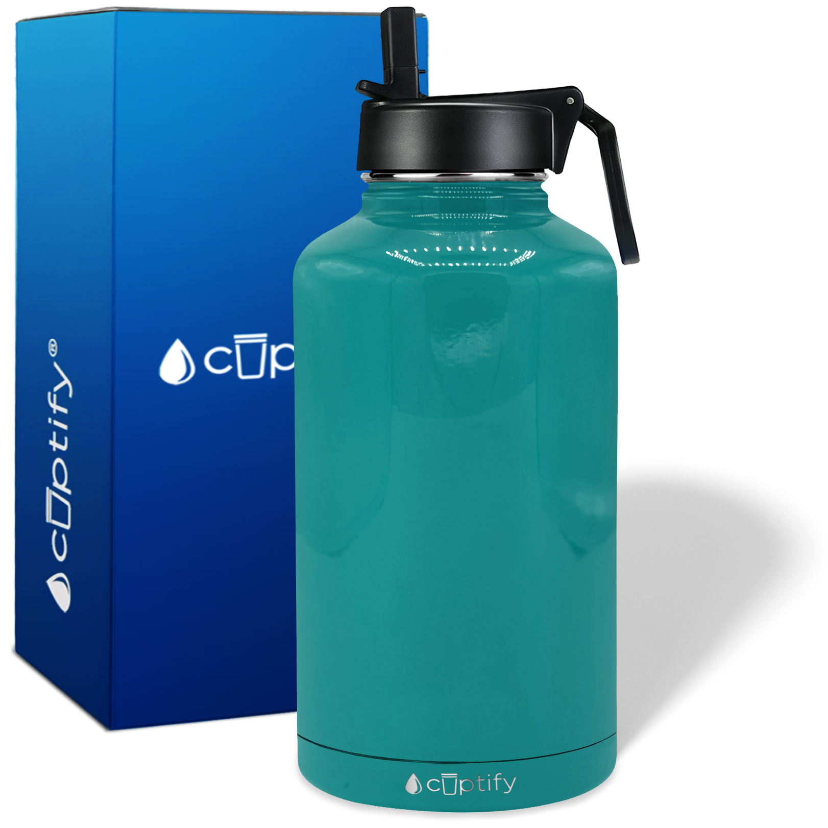 Simple Modern Plastic Summit Water Bottle with Straw Lid - Tropical Seas - 64 fl oz