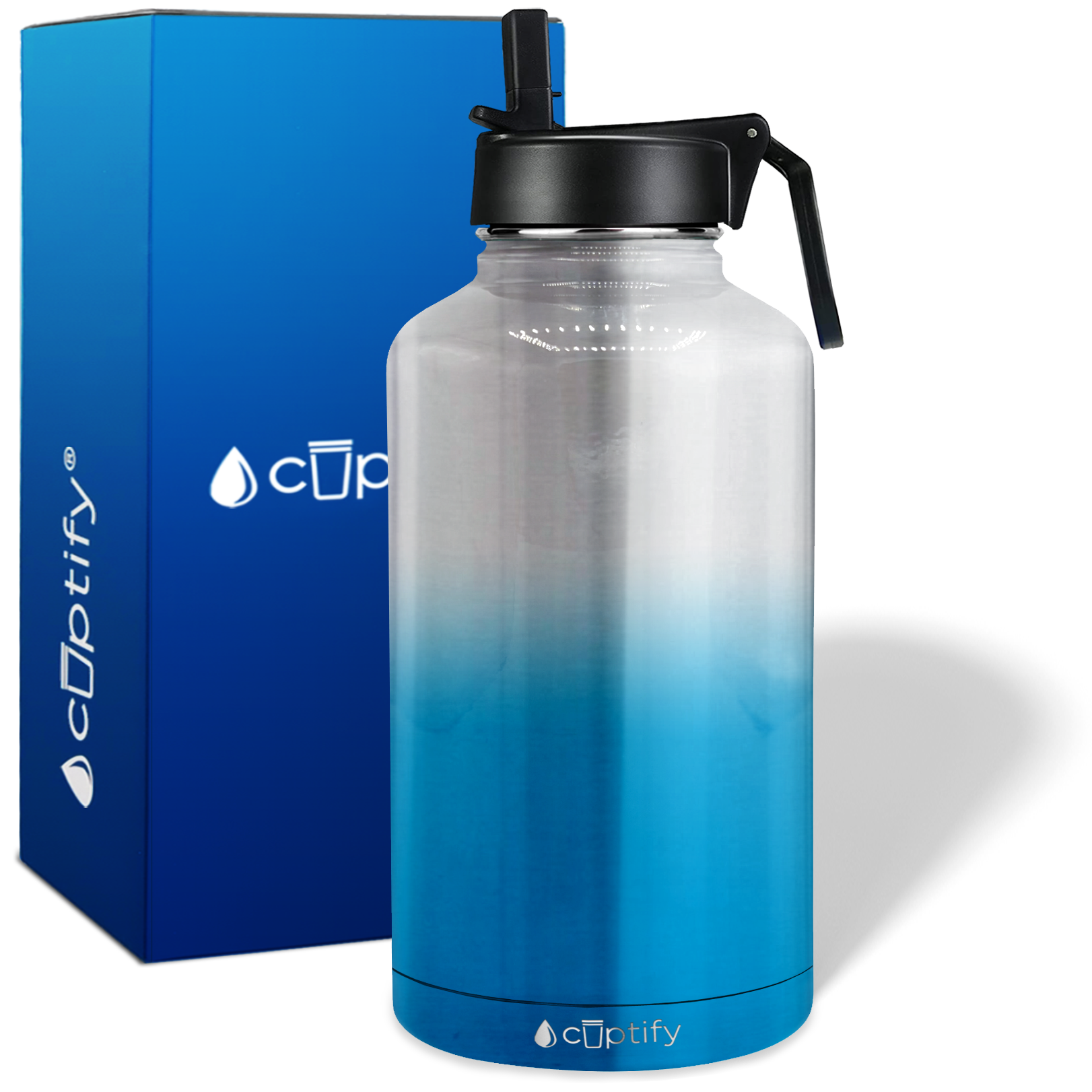 Baby Blue 18oz Wide Mouth Water Bottle - Cuptify